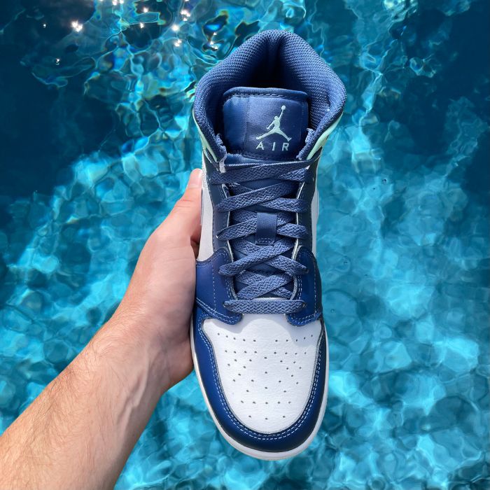 Jordan 1 Mid 'Blue Mint' (GS)