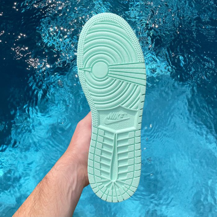 Jordan 1 Mid 'Blue Mint' (GS)