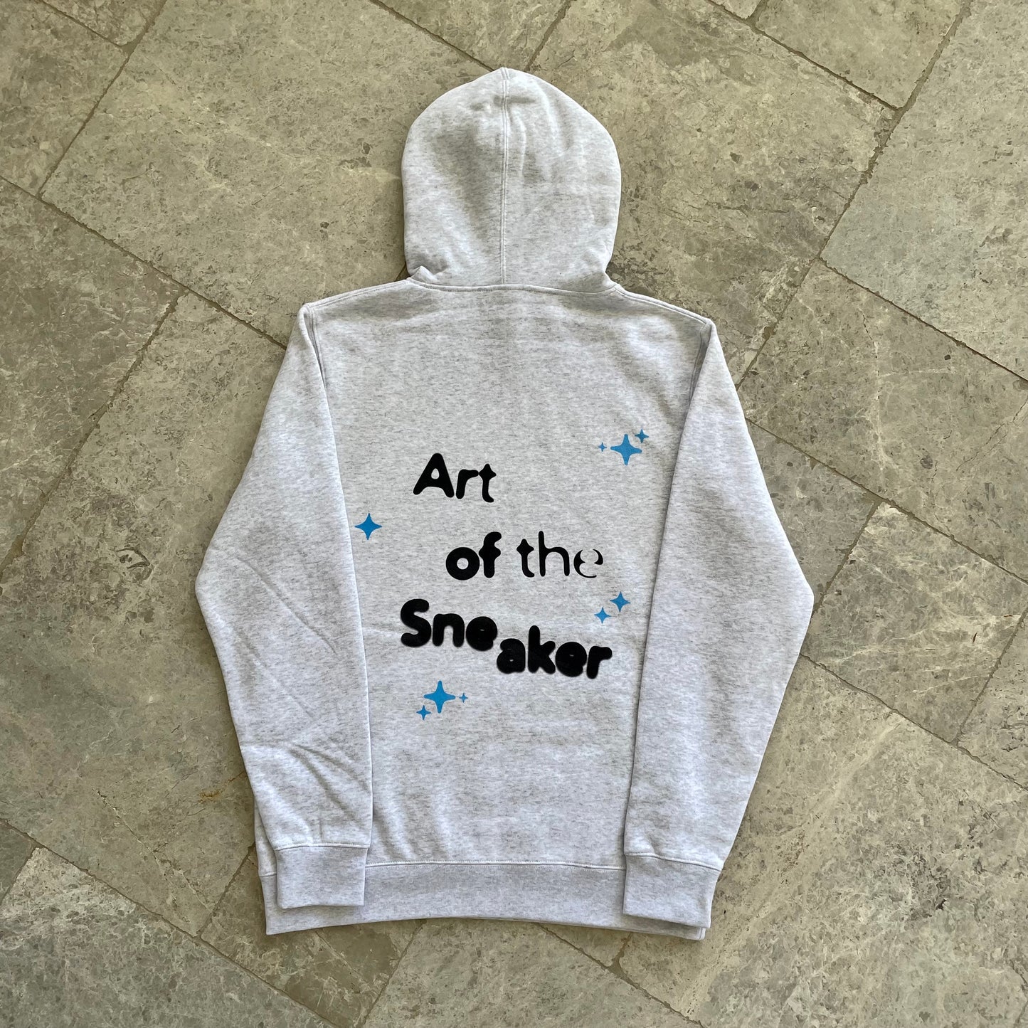 'Art of the Sneaker' White Marle Hoodie