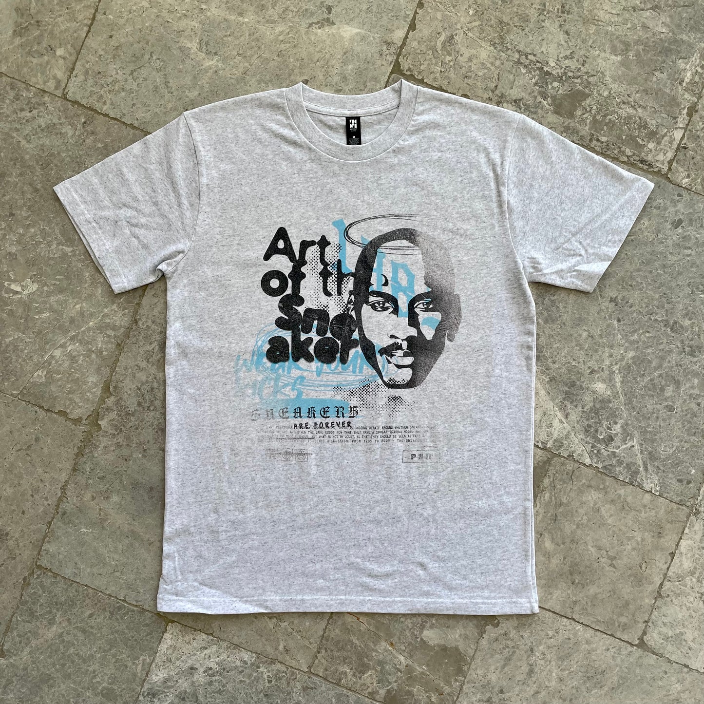 'Art of the Sneaker' Blue/Grey Tee