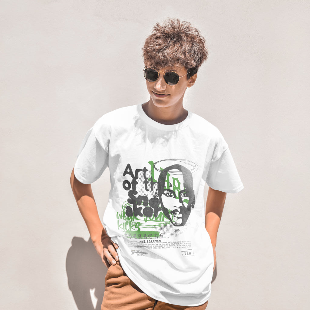 'Art of the Sneaker' Green/White Tee