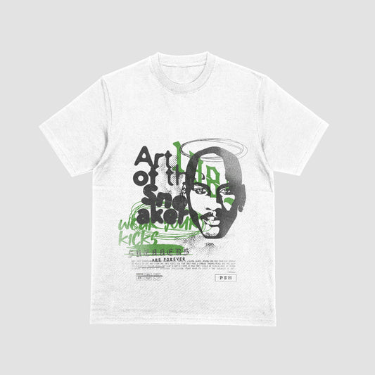 'Art of the Sneaker' Green/White Tee