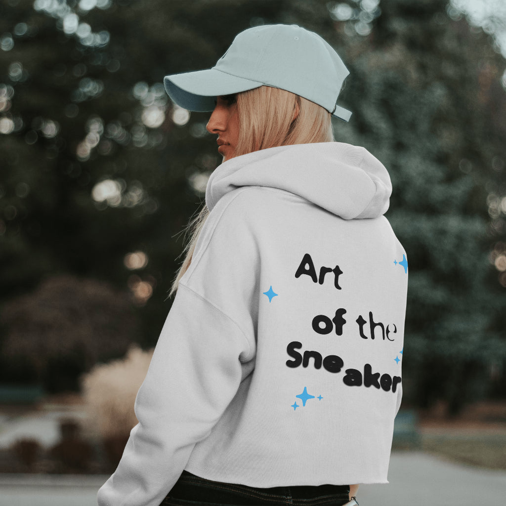 'Art of the Sneaker' White Marle Hoodie