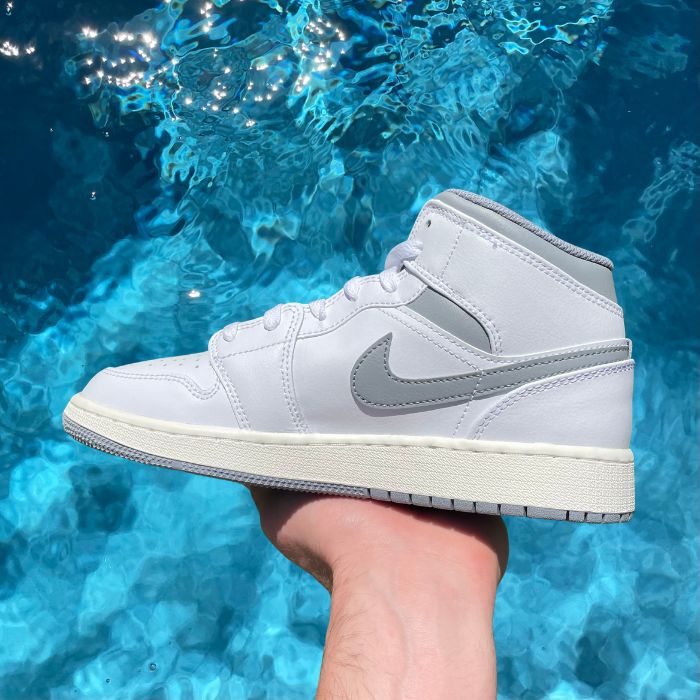Jordan 1 Mid 'Neutral Grey' (GS)