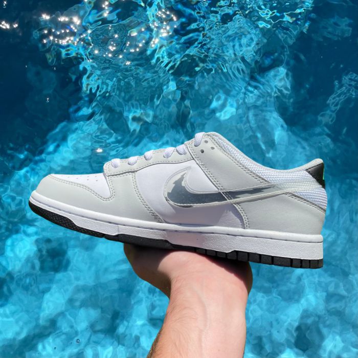 Nike Dunk Low 'Grey Glitch Swoosh' (GS)