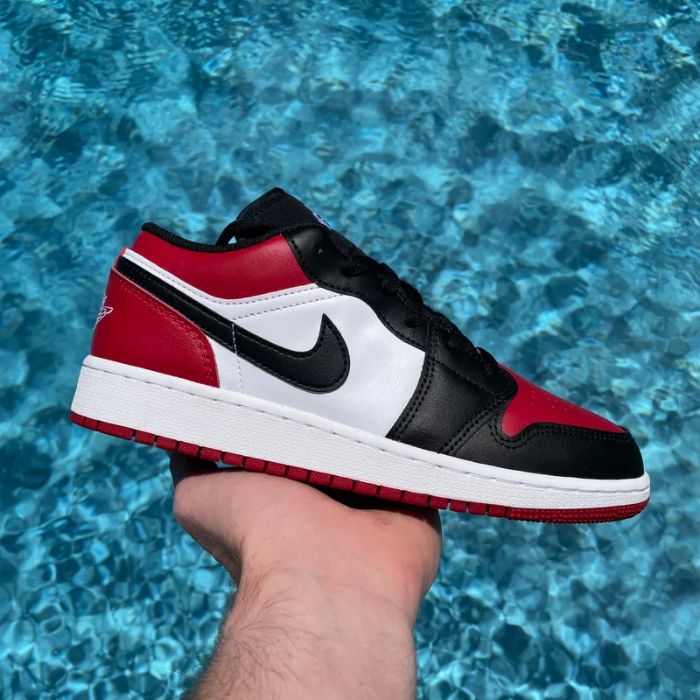 Jordan 1 Low 'Bred Toe' (GS)