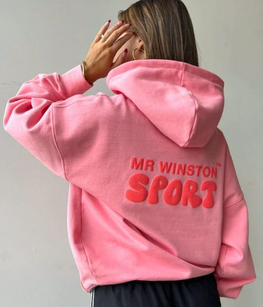 Mr Winston Vintage Pink Puff Hood