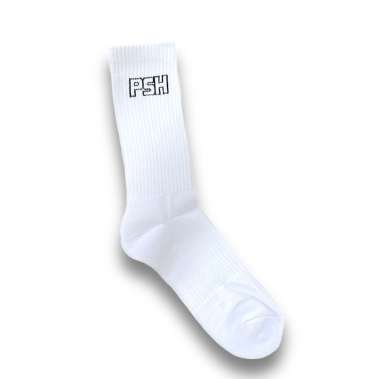 Perth Sneaker House Crew Socks (White)